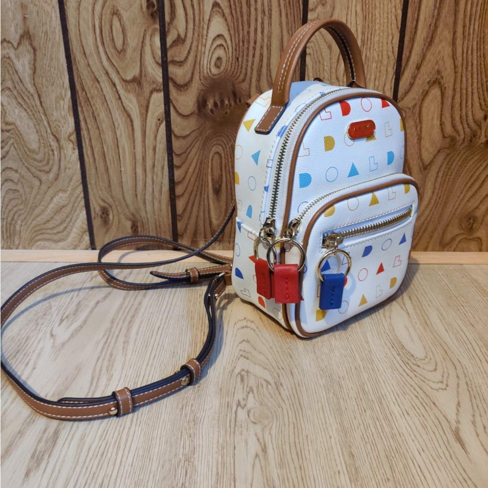 Colorful Geometric Patterned Backpack